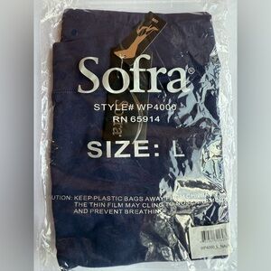 Women's Full Length Leggings | Large - Navy- 92% cotton